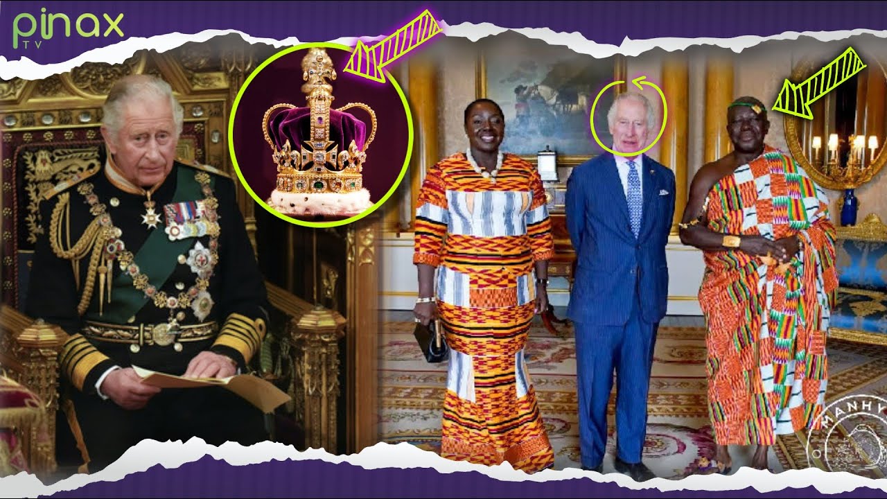 King Charles III coronation, Otumfour Osei Tutu St0rms London for Procession at Buckingham Palace UK