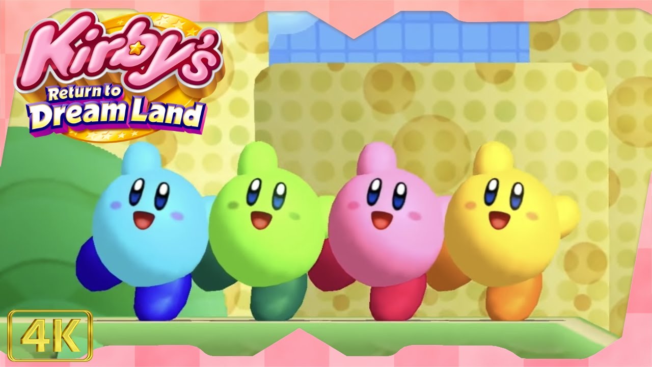 Kirby's Return to Dream Land for Wii ⁴ᴷ Full Playthrough EX Mode (All Energy Spheres) 4-Player