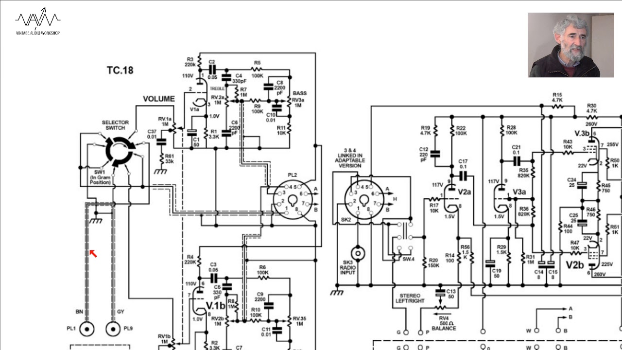 Valve Amplifier Study 020: Dynatron Mazurka Record Player Circa 1961; ECL82 (x2) Push Pull Circuit