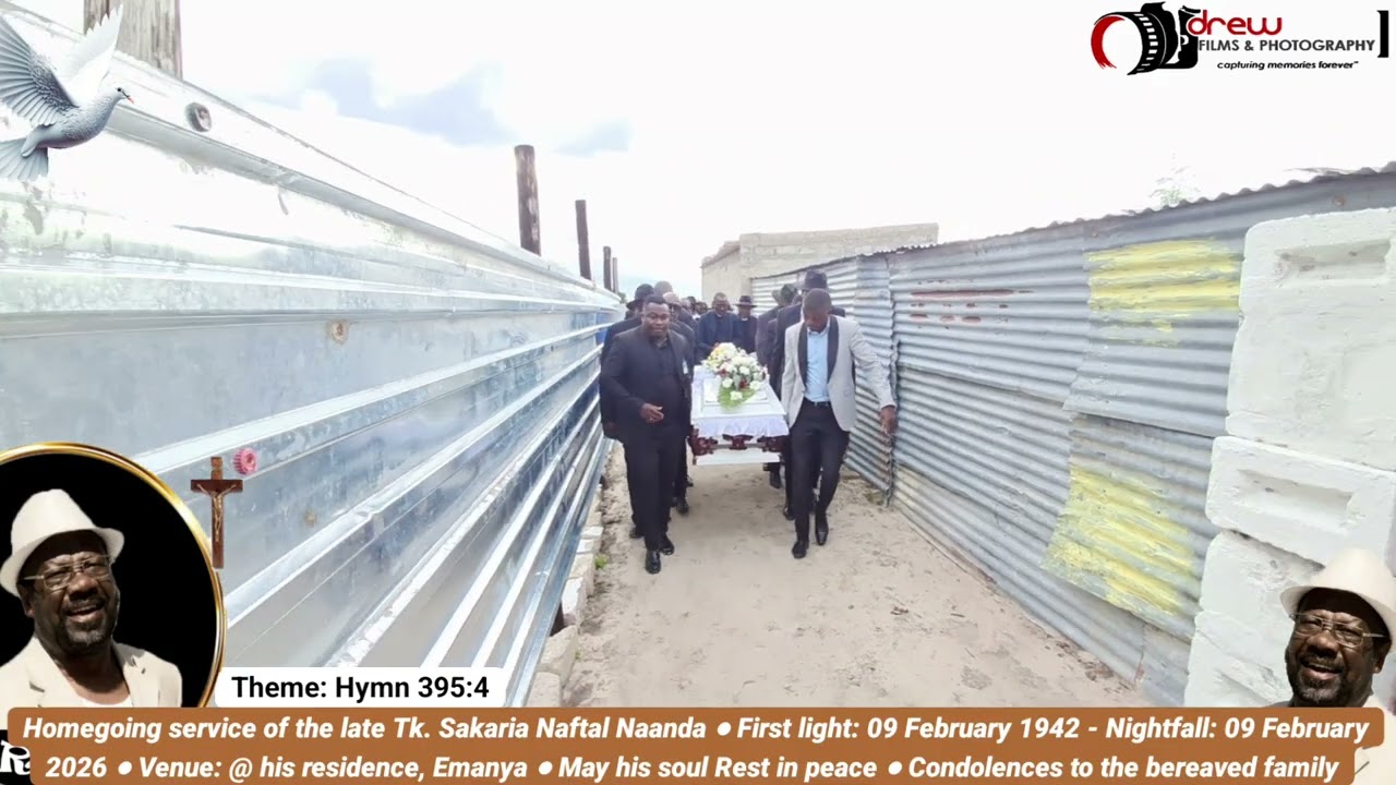 Homegoing service of the late Tk. Sakaria N. Naanda | Arrival of the body and body viewing - Part 1