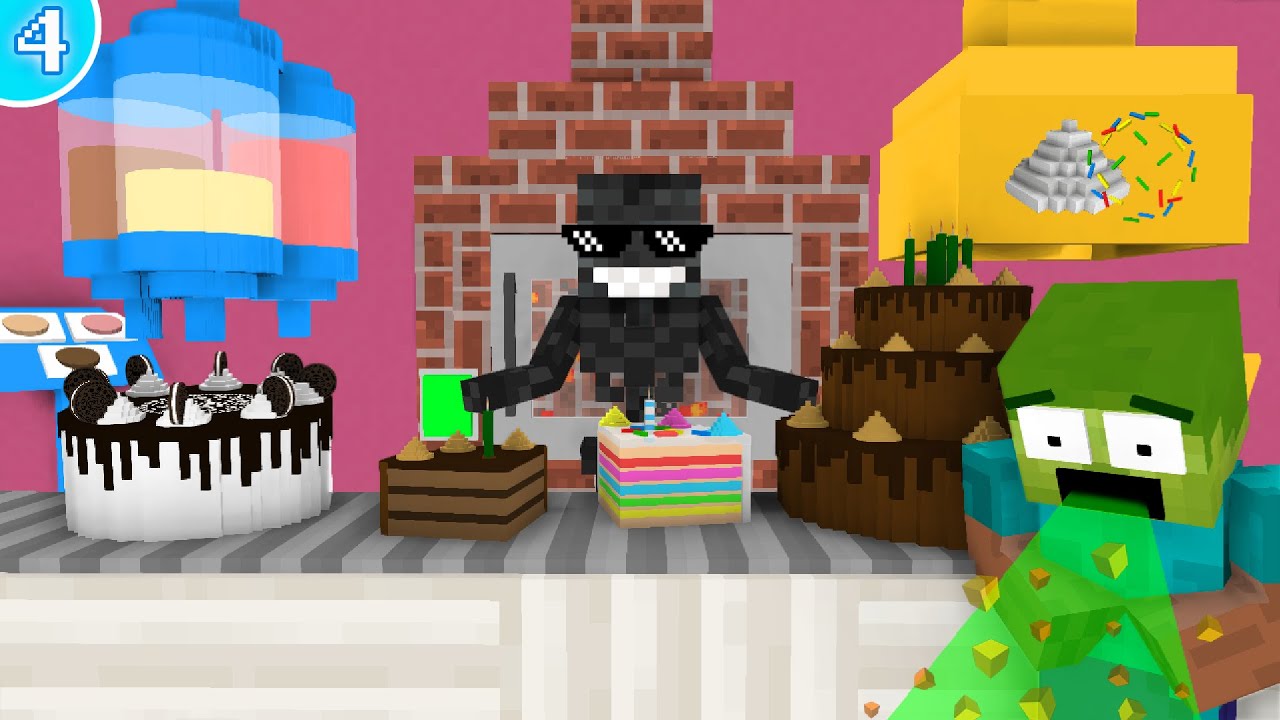 🍰Работа в Месте Продажи Тортов - Анимация в Minecraft