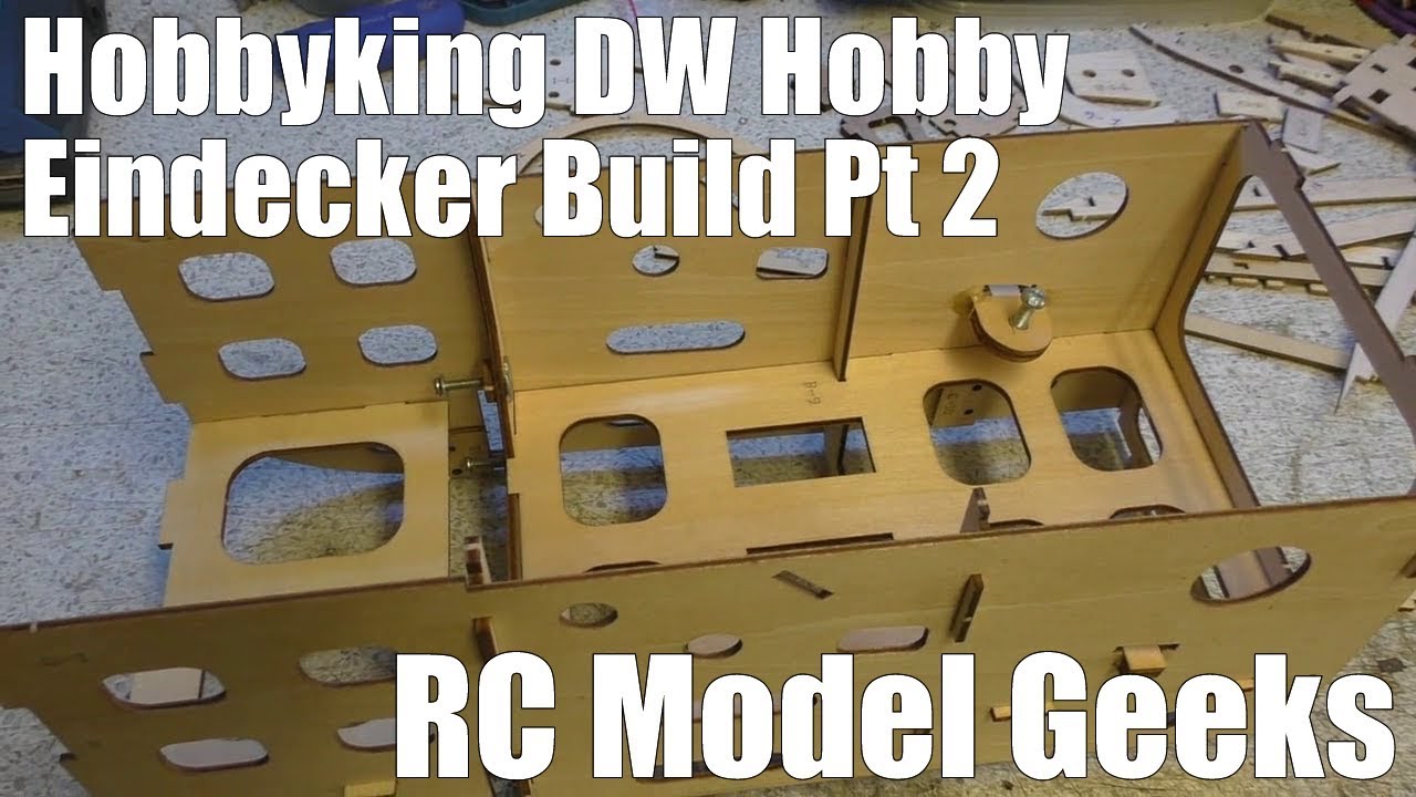 Hobbyking DW Hobby Fokker Eindecker Build Pt2 RC Model Geeks