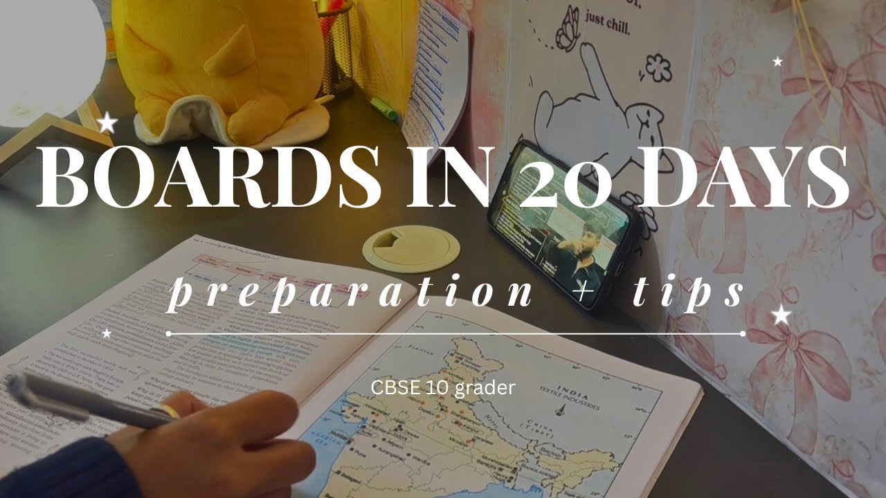 BOARDS IN 20 DAYS| life as CBSE Class 10 Board exam,Last 20 Days Preparation Plan