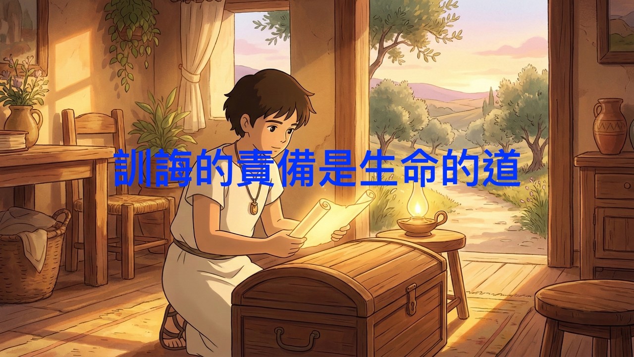 詩歌SS-4806【訓誨的責備是生命的道】箴言6章20-23節〖羊咩咩-Ai聖經經文詩歌工作室〗