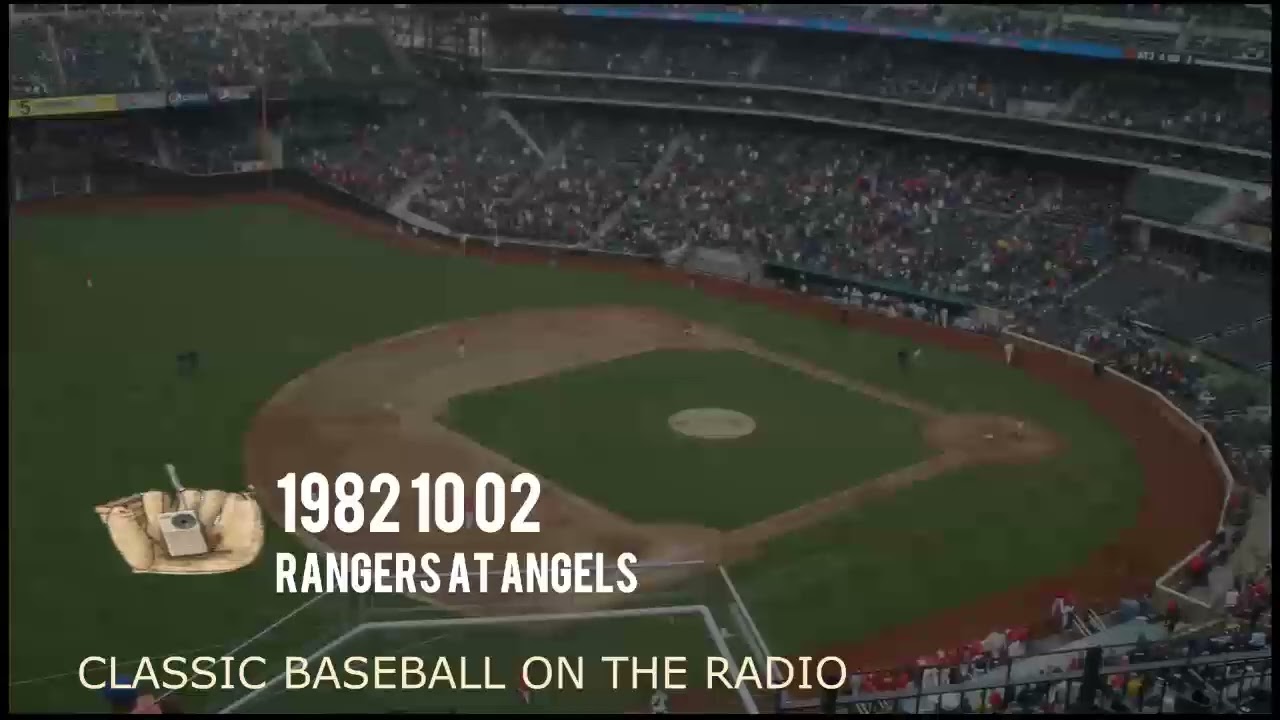 1982 10 02 Rangers at Angels Vintage Baseball Radio Broadcast