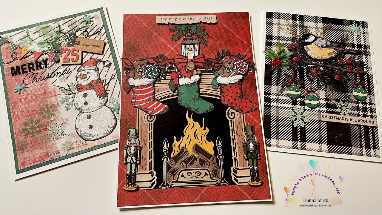 Three Cards: 49 and Market-Vicki Boutin: Mistletoe and Memories