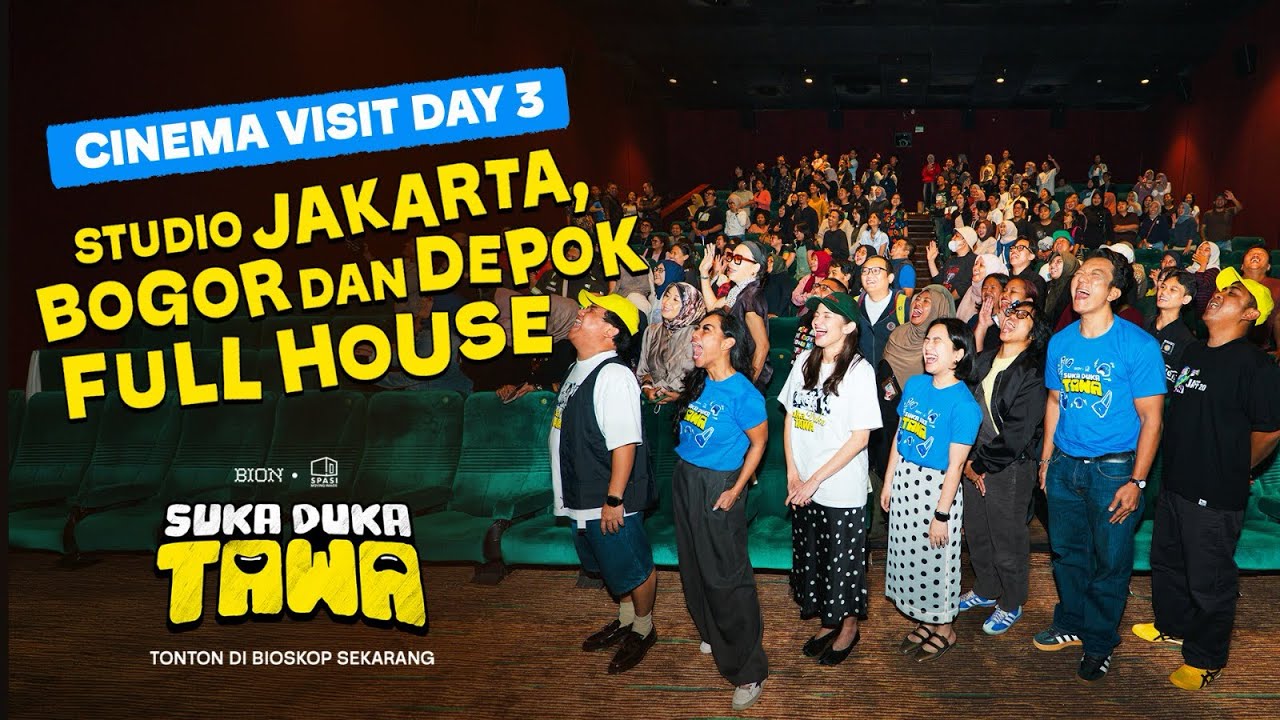 DEPOK, BOGOR, JAKARTA FULL HAHA HUHU! | CINEMA VISIT FILM SUKA DUKA TAWA HARI KETIGA