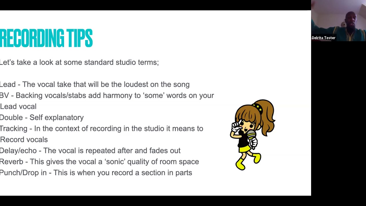 Artist Development Session 2 - Finding your sound/Recording Tips