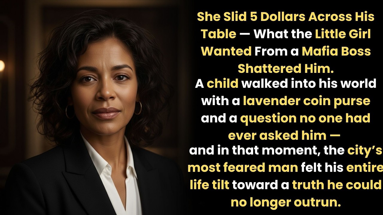 She Slid 5 Dollars Across His Table What the Little Girl Wanted From a Mafia Boss Shattered Him