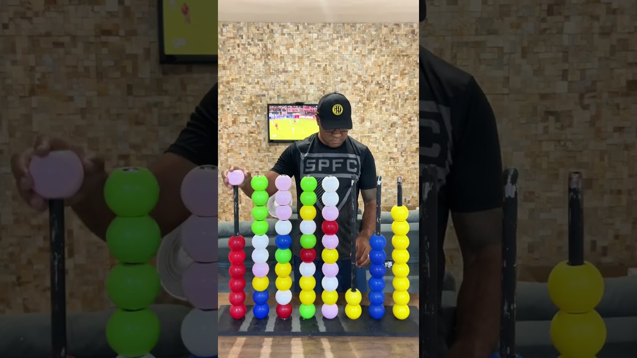 Ele aceitou o desafio das bolinhas