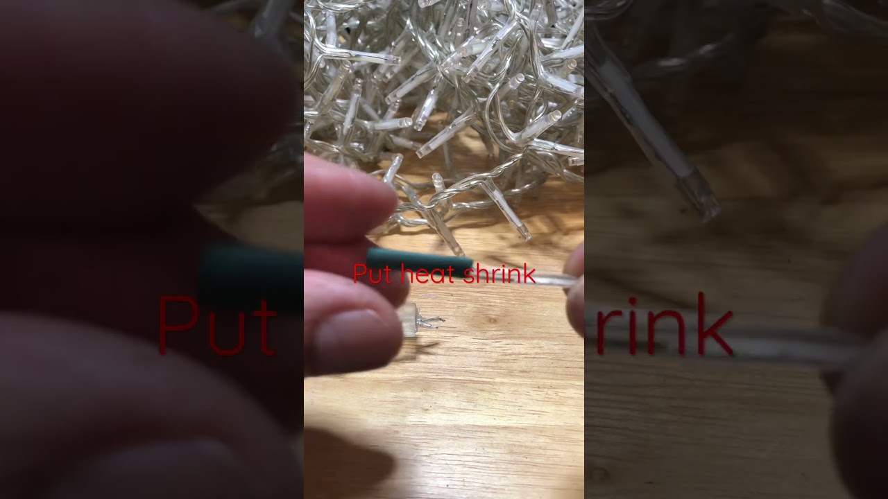 DIY How to fix broken LED string lighting #led #shortvideo #shorts #short #light #strings #how #fix