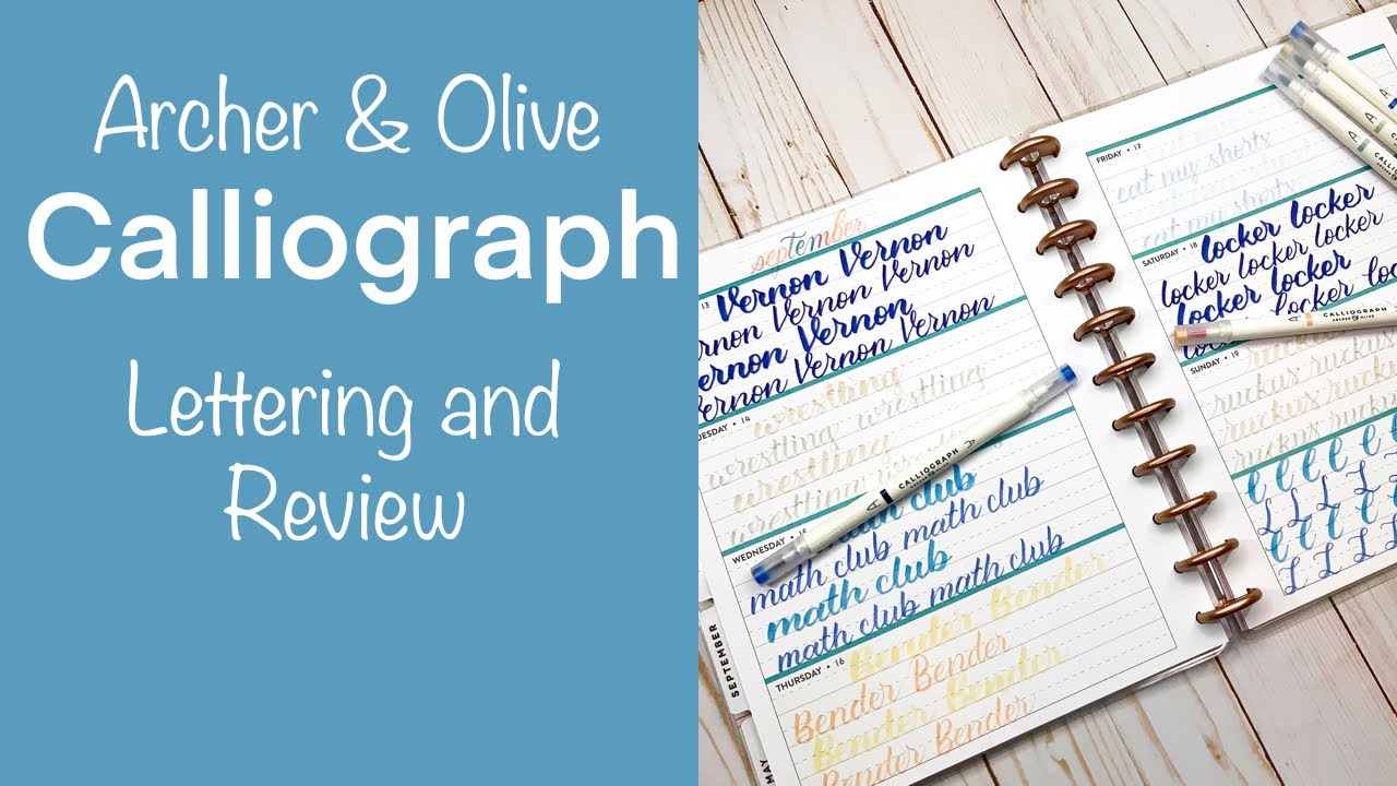 Archer & Olive Calliograph Review