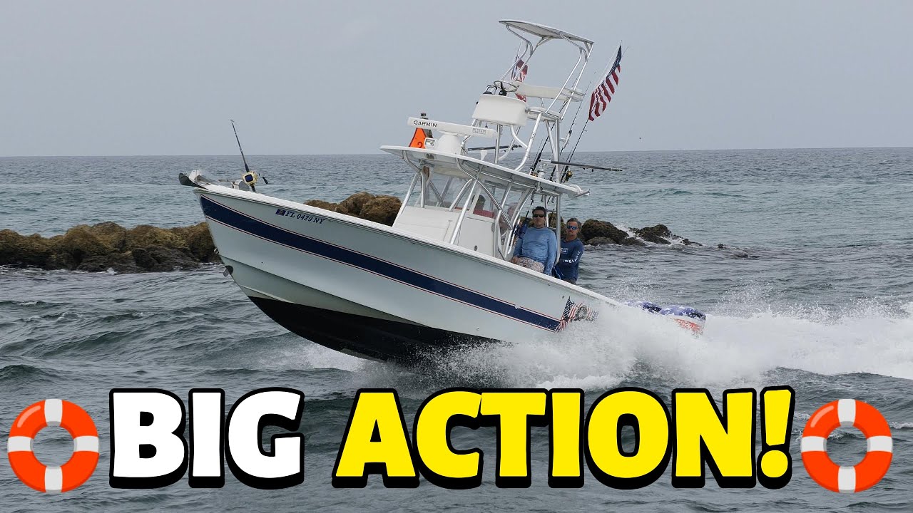 Boats Entering & Exiting Boca Inlet | Rough Waters & Big Action! 🚤🌊