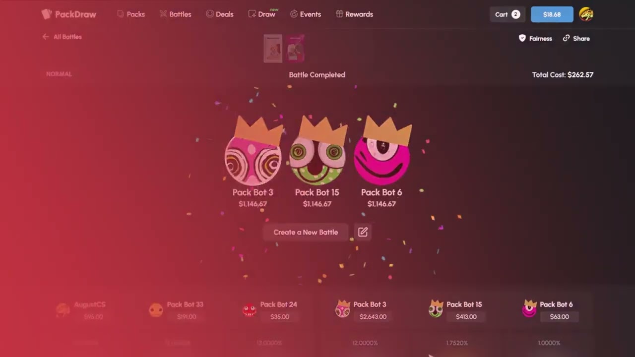 MY FIRST SESSION ON PACKDRAW!  INSANE