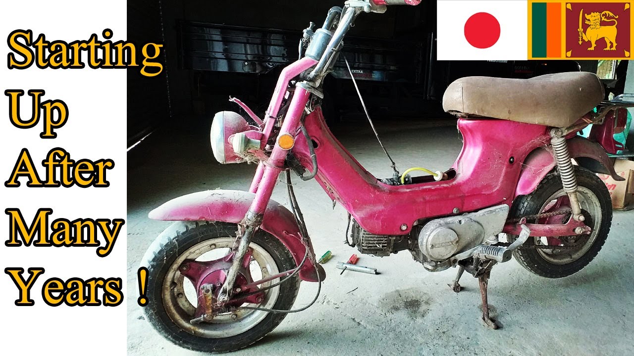 Honda Chaly CF 50 Motorcycle Starting Up After Many Years | Chaly Refresh job project ( part 1)
