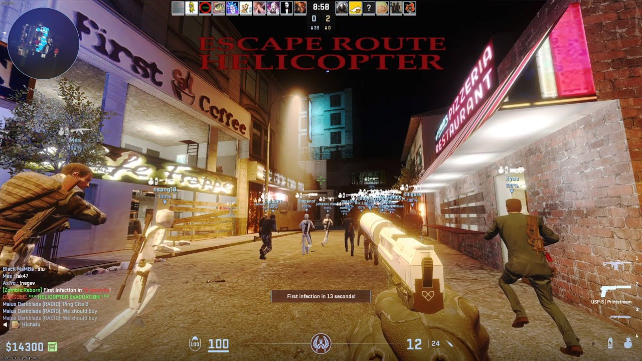 CS2 Zombie Escape Testing ze_ATIX_apocalypse On Mapeadores