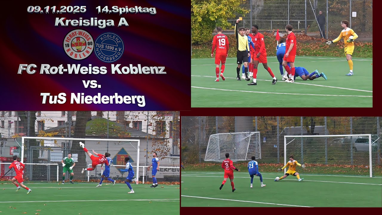 Kreisliga A: FC Rot-Weiss Koblenz II vs. TuS Niederberg