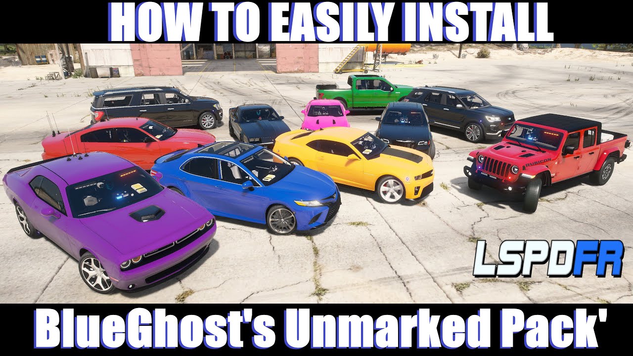 How To Easily Install BlueGhost's Unmarked Pack ( #LSPDFR ) GTA 5 PC Mods