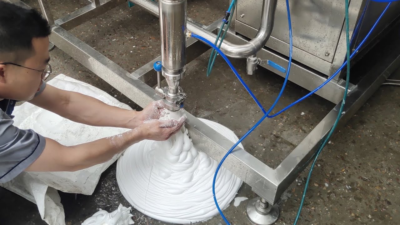 how to make Marshmallow Creme, marshmallow Aerator, Mass preparation & Continuous aeration system