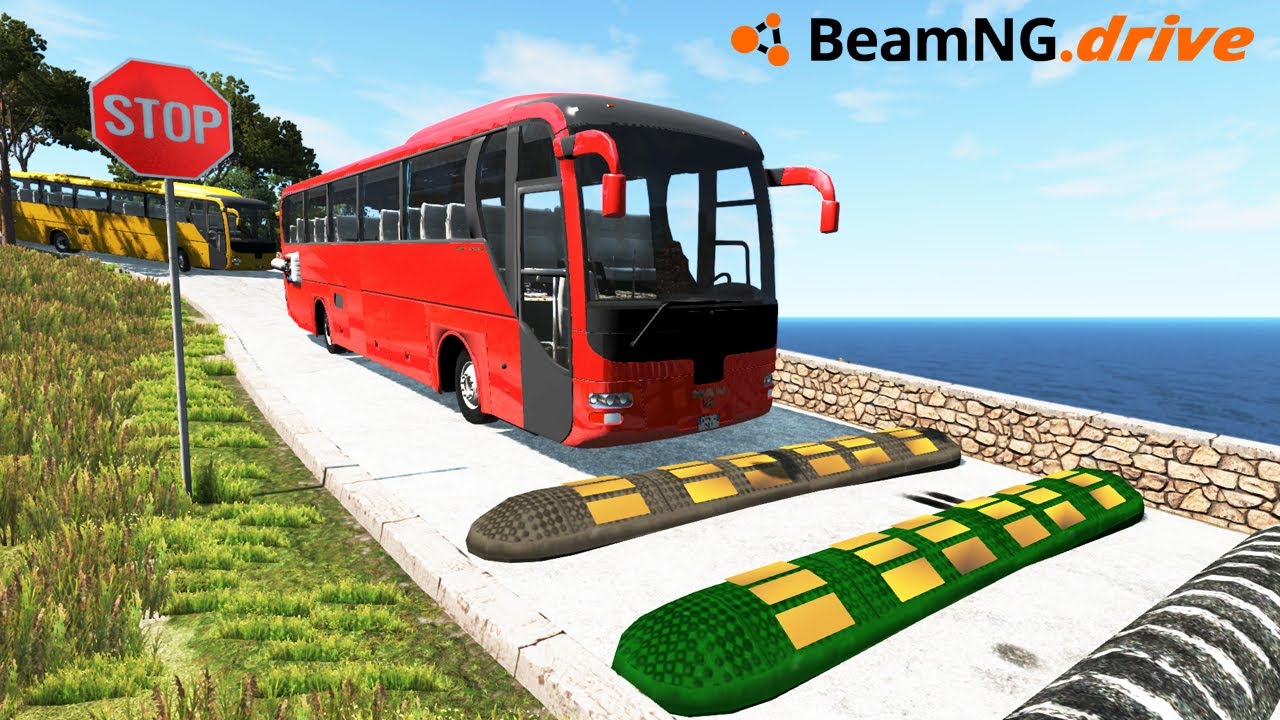 Cars vs Massive 😬Speed Bumps #115 - BeamNG.drive | BeamNG-Cars TV