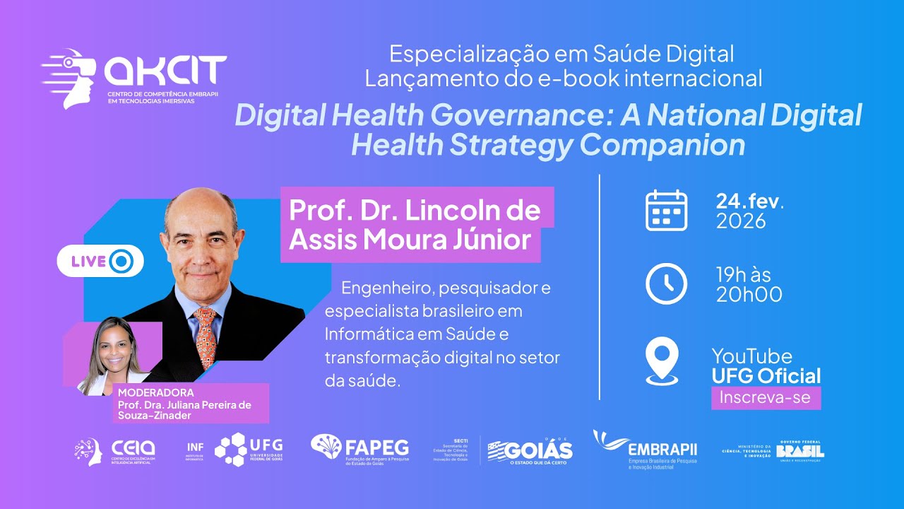 Lançamento do E-book - Digital Health Governance: A national digital health estrategy companyion
