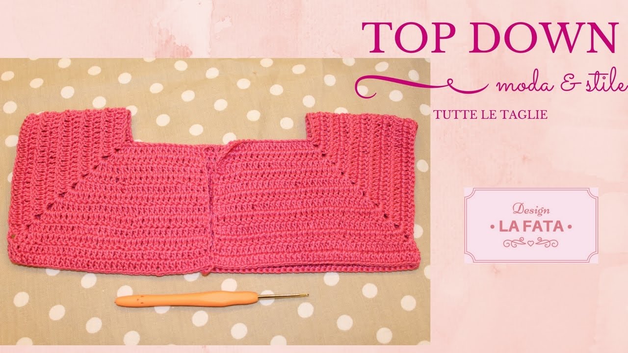 TUTORIAL: corpetto top down e maniche raglan( tutte le taglie)***la fata tuttofare***