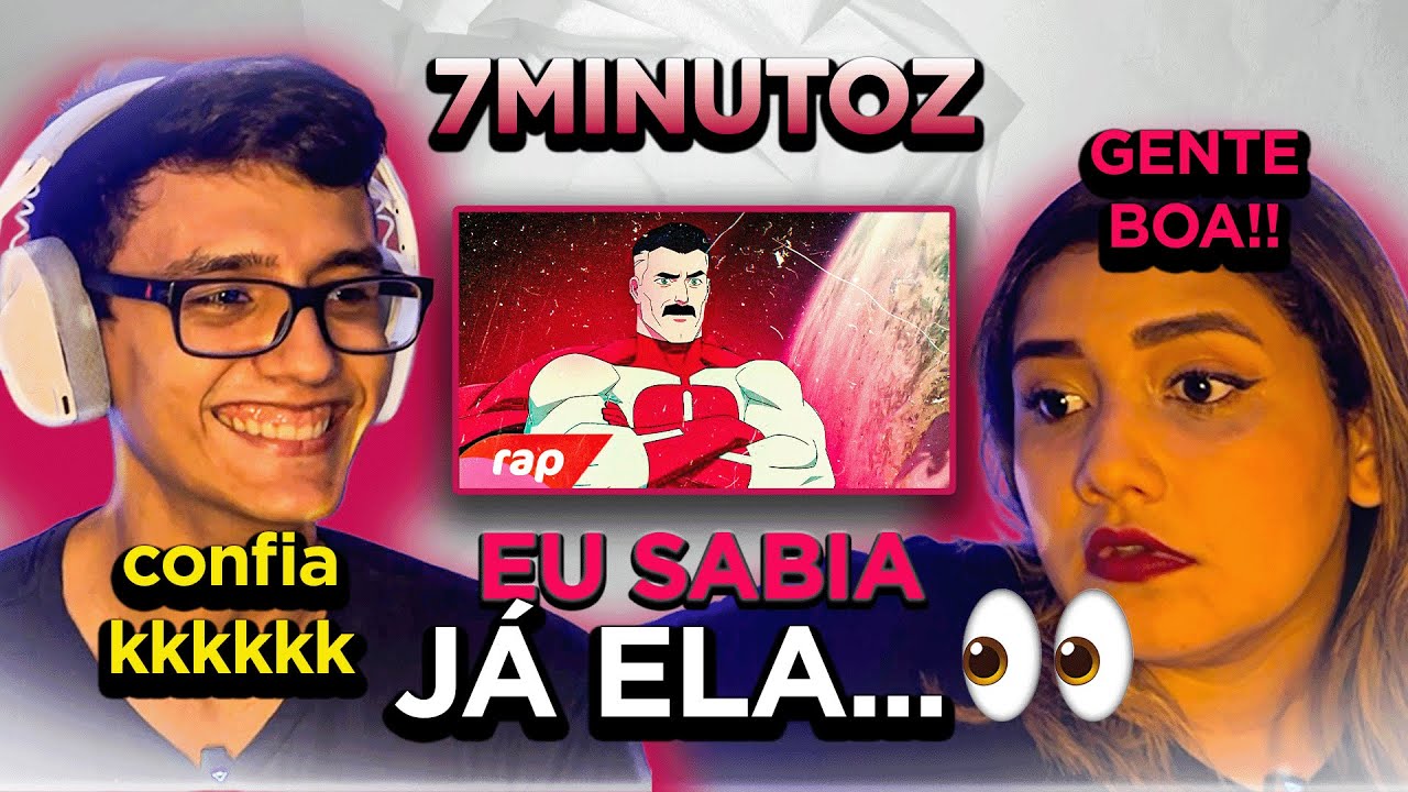 EU SABIA, JÁ ELA...👀 | Rap do Omni-Man (Invencível) - OLHEM PRO CÉU | 7MZ - ÁLVARO & MANU REACT