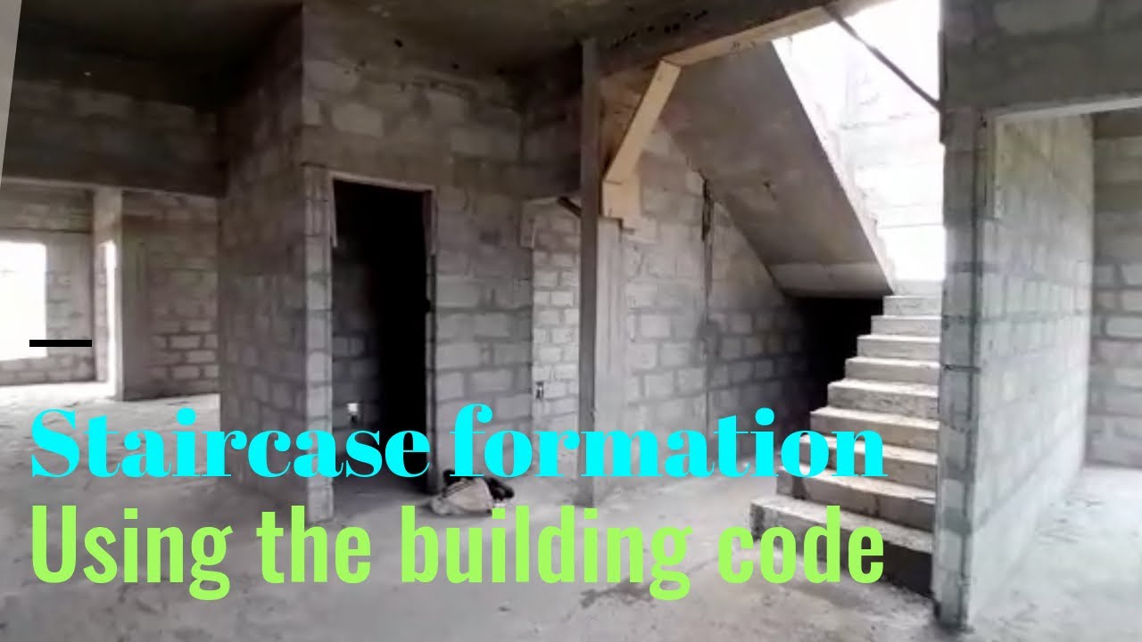 Building in Ghana - how to design and form staircase