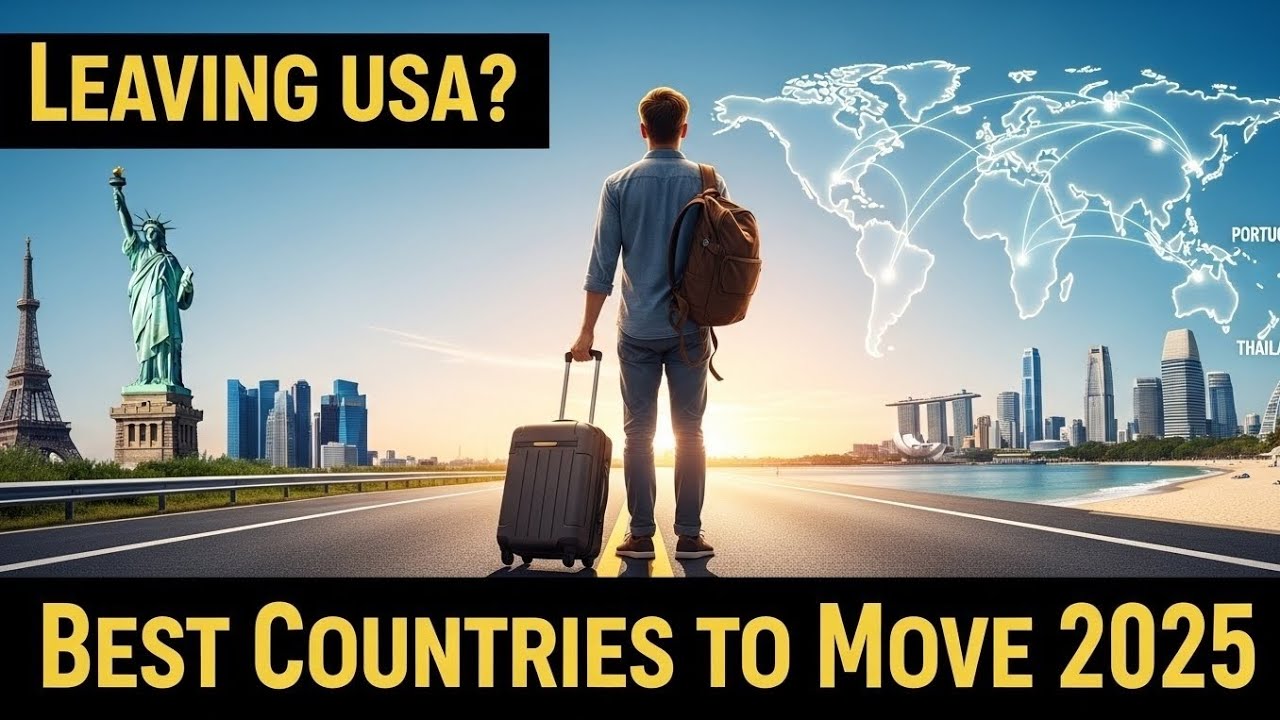 Best Countries to Move to from USA 2025 | Affordable, Safe & High Quality of Life Destinations