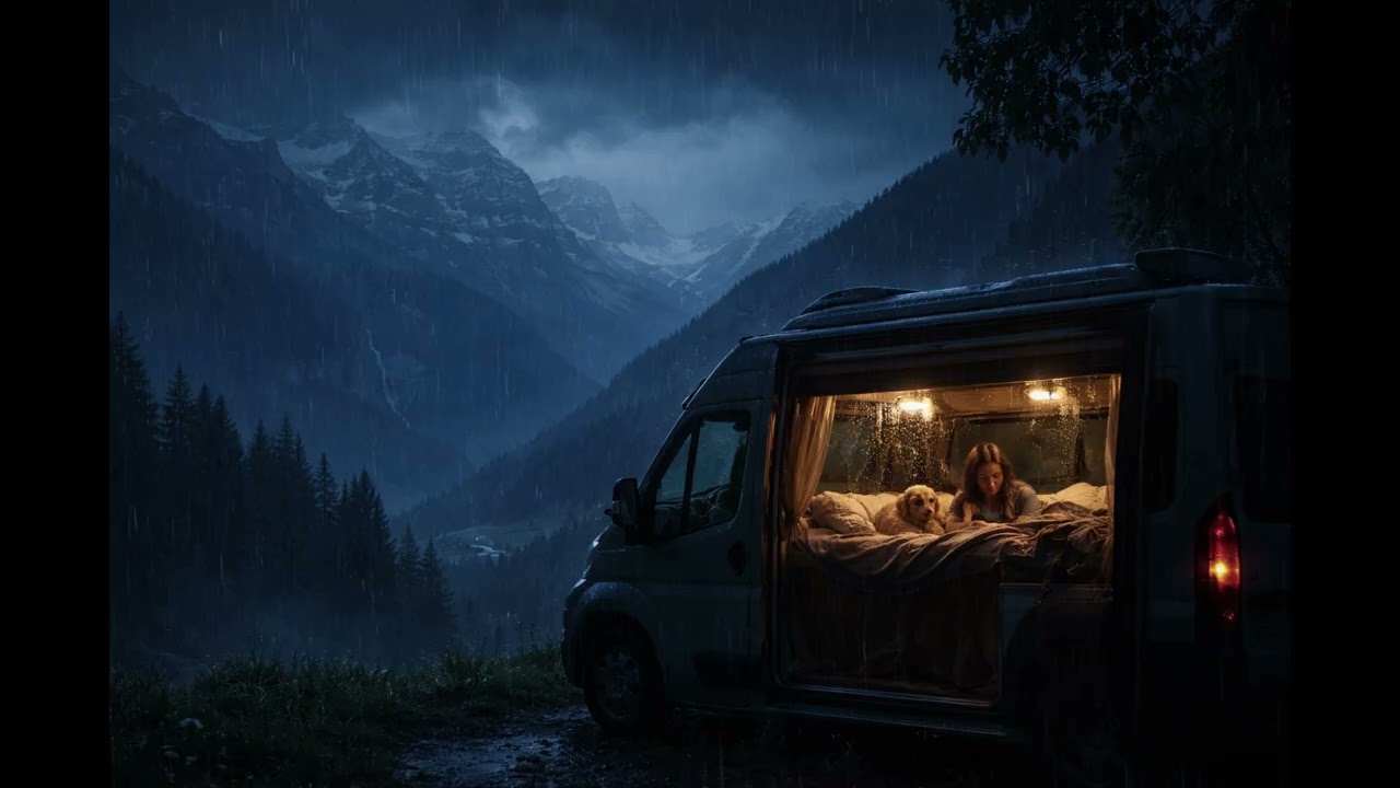 Car Rain Sounds for Sleep | 차 안 빗소리