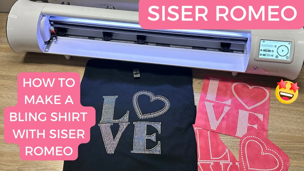 HOW TO MAKE A BLING SHIRT WITH SISER ROMEO | LEONARDO DESIGN STUDIO FOR BEGINNERS!