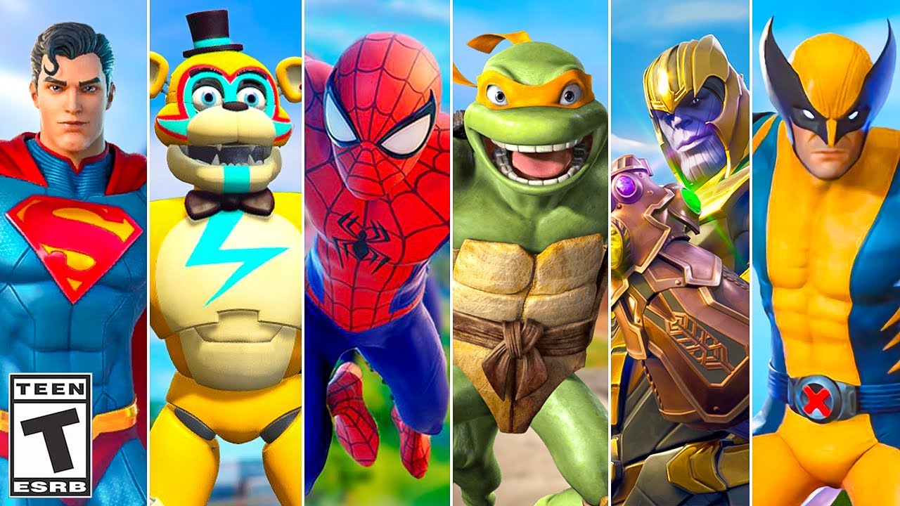 Fortnite *ALL* Crossover Trailers! (Every Collab EVER)