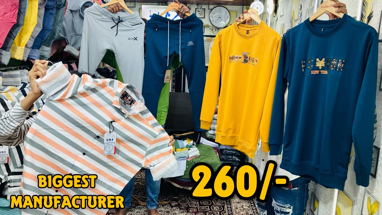 Roma Fabric Sweatshirts | Track Pants & Quality Shirts Biggest Manufacturer | Cash on Delivery