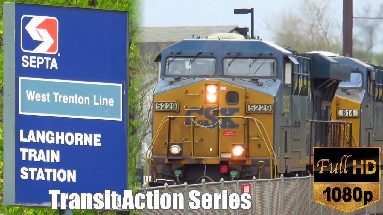 CSX Freight Trains at Langhorne Station - TrAcSe 2019