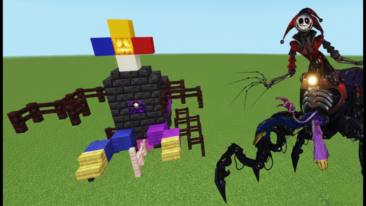 Prototype, lily, Chum Chompkins - Poppy Playtime Chapter 5 - Minecraft PE Addon Mod