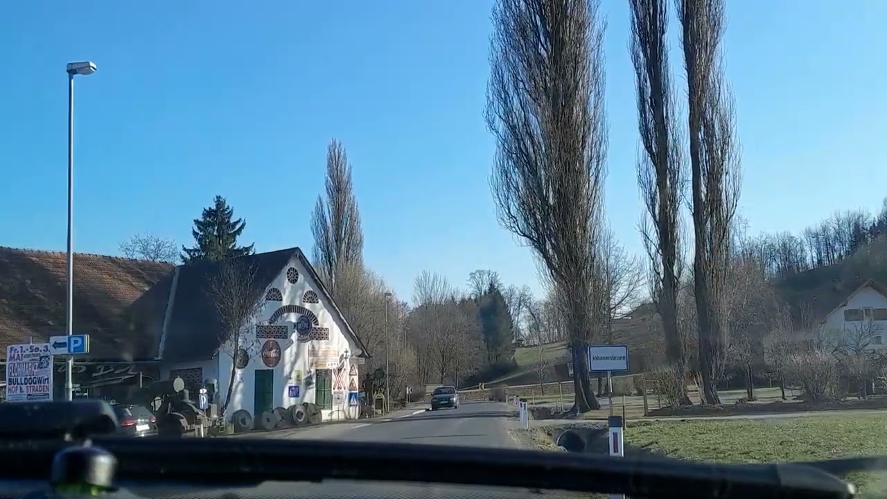 Marktl, Johannisbrunn, Autofahrt, Südoststeiermark, Austria 
