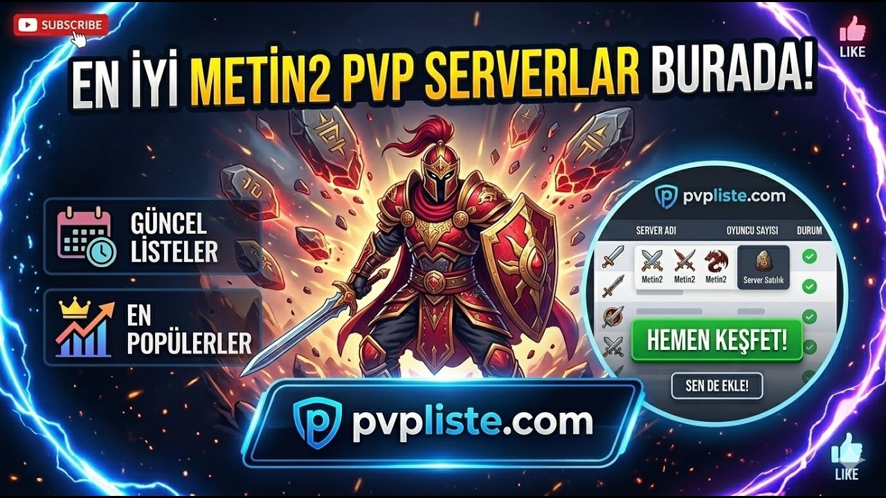 Metin2 PvP Server Tanıtım Platformu | En G&uuml;ncel Metin2 PvP Serverler &ndash; pvpliste.com