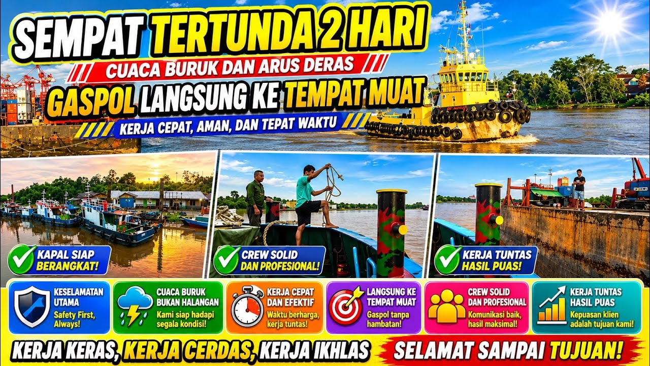 Sempat Tertunda 2 Hari || Gaspol dari Banjarmasin Langsung ke Tempat Muat 