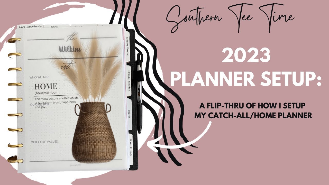 My 2023 Catch-All Classic Happy Planner | How I Setup My Planner | Planner Setup | Home Planner