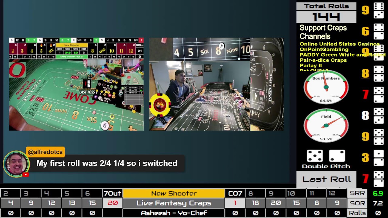 Live Fantasy Craps @ DG EPISODE 254