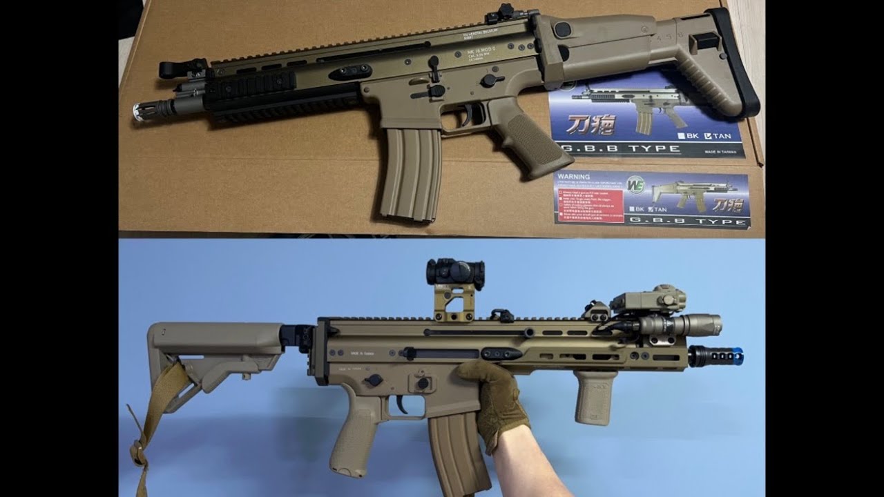 Custom WE Scar-L GBBR (PTS MREX MK2 Handguard Installation)