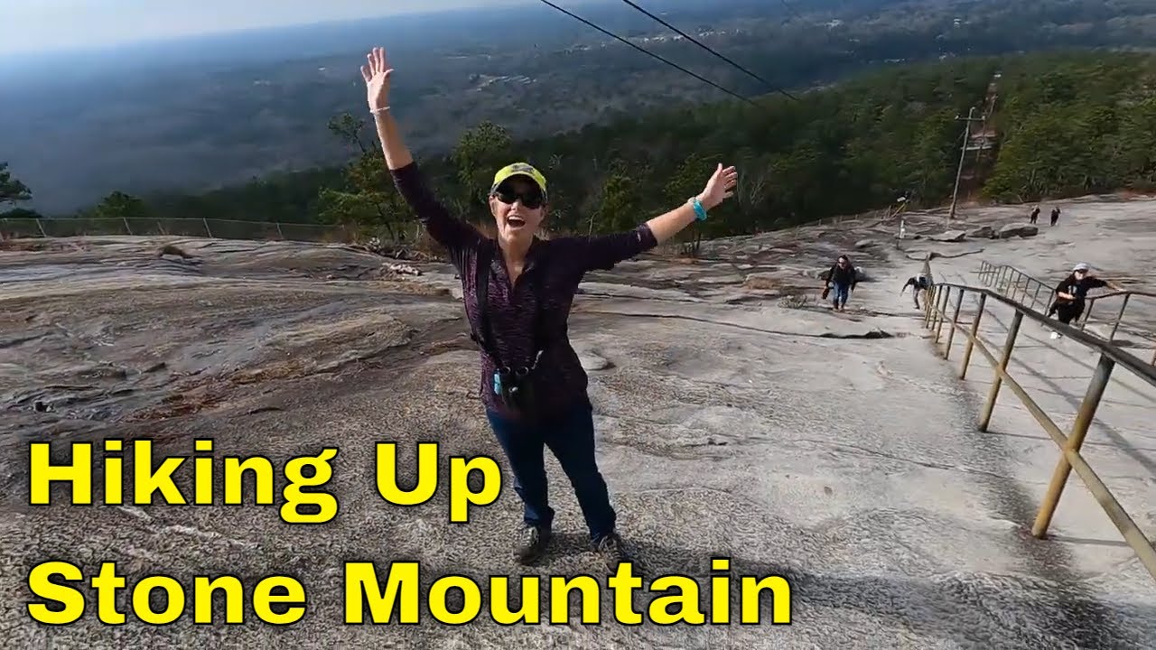 Hiking up Stone Mountain