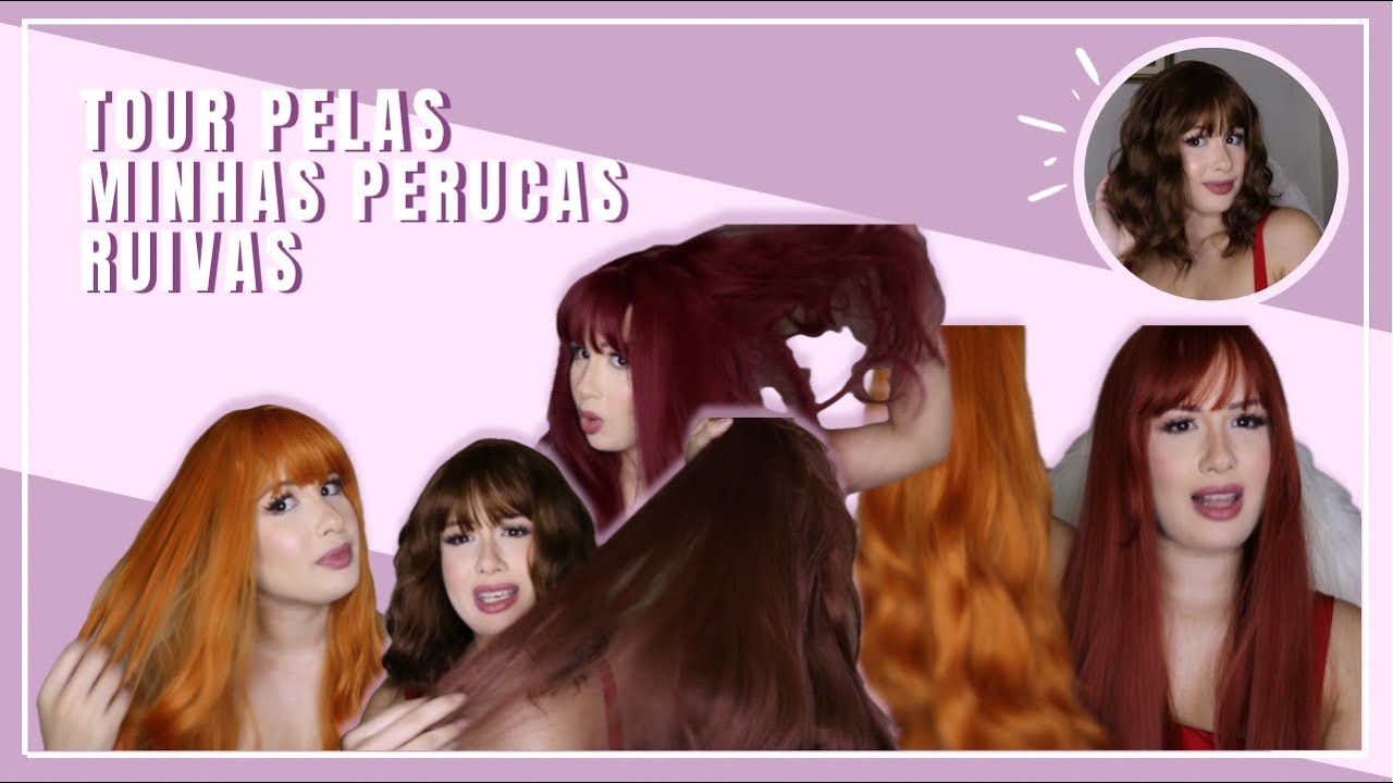 TOUR POR TODAS AS MINHAS PERUCAS/LACES RUIVAS 👩🏻‍🦰