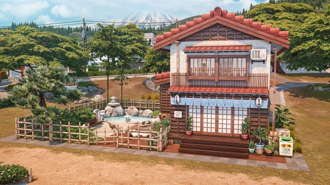 COZY JAPANESE HOUSE - THE SIMS 4 - Relaxing Speed Build
