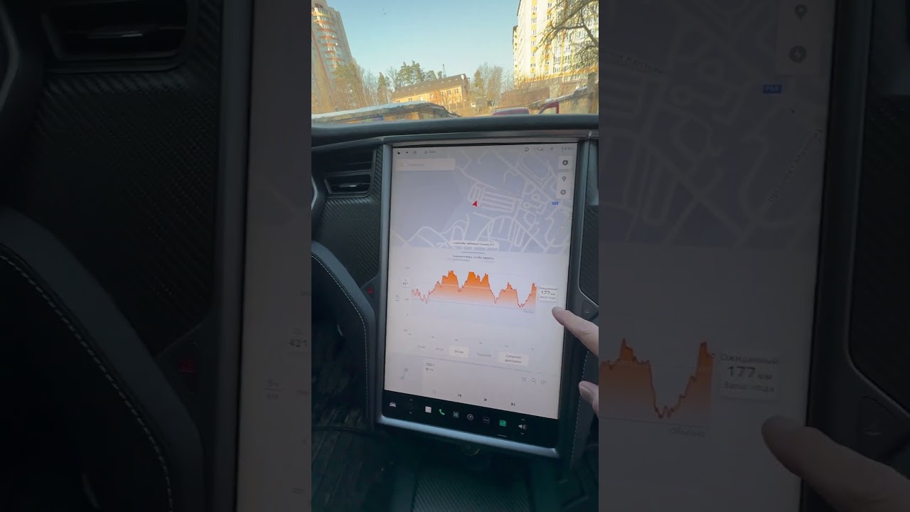 Как проверить в Тесле остаток емкости батареи #lifehacks #лайхак #teslarent