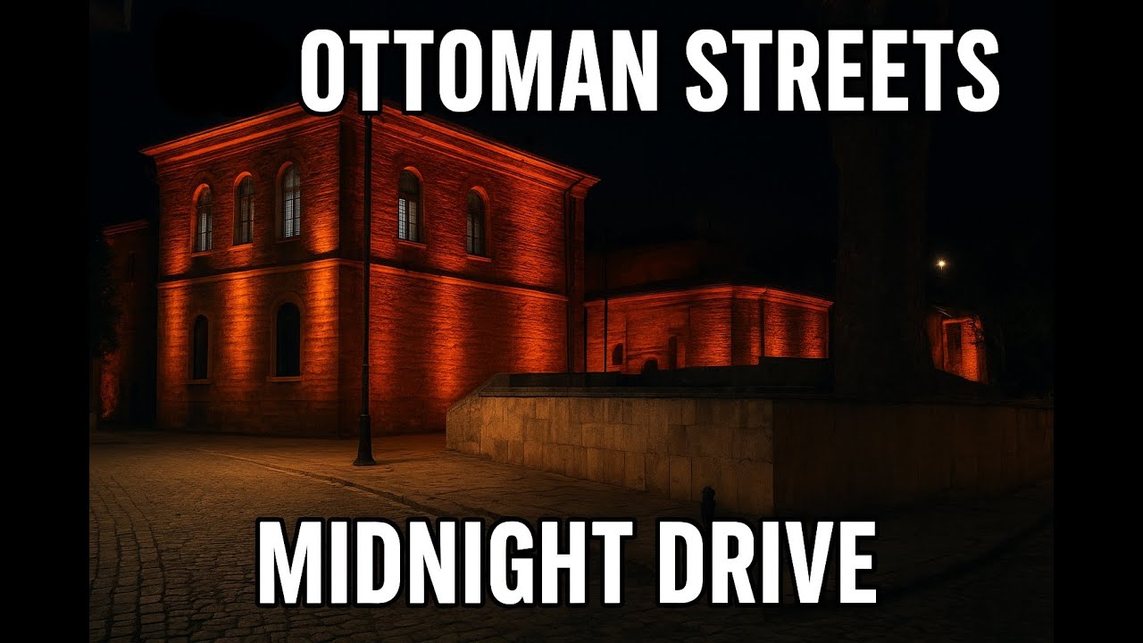 Bursa Old Ottoman Streets at 3 AM | Calm 9 KM Night Drive (4K HDR)