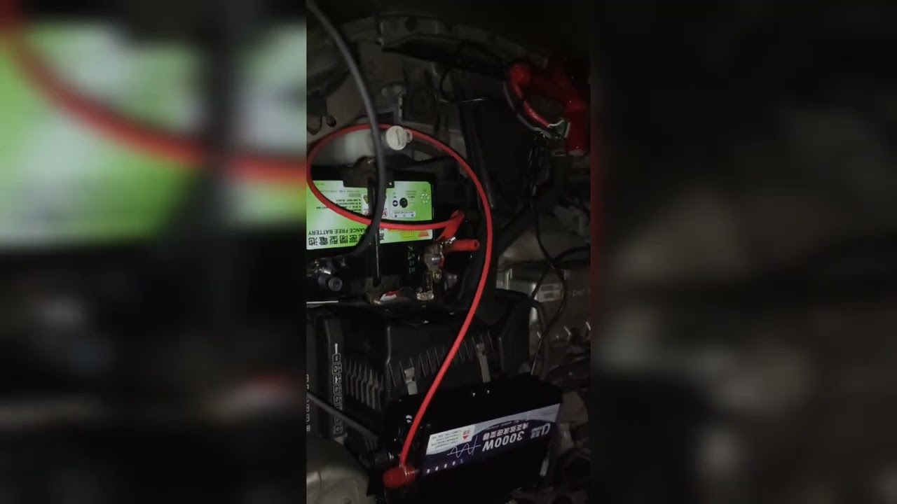 我剛買3000w逆變器想說車用連800w吹風機都啓動不了，那我買來當磚頭壓鹹菜啊，電瓶才換一星期，本想若露營應急時也能煮個東西，電器加熱，直接辦退