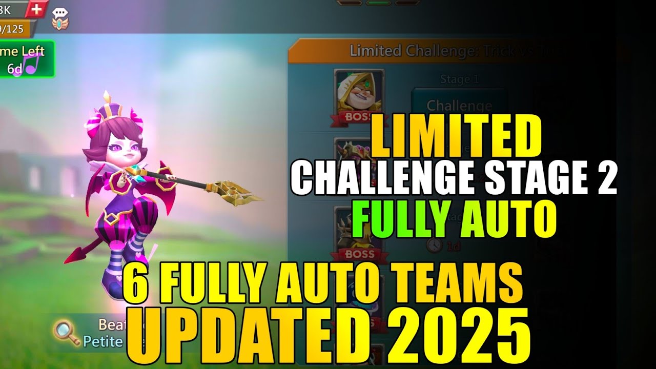 Lords mobile Petite Devil Limited Challenge Stage 2 Auto|Limited challenge Trick vs Trick Stage 2