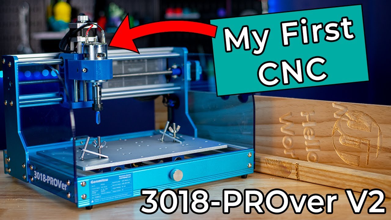 My First CNC was Surprisingly EASY - SainSmart 3018 PROver V2 Review
