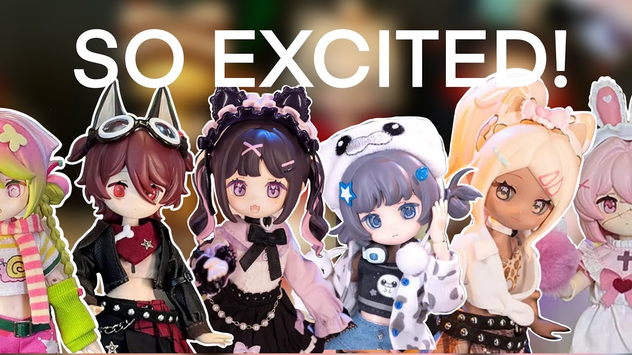 Finally opening a set of the electric pet games world BJD dolls!